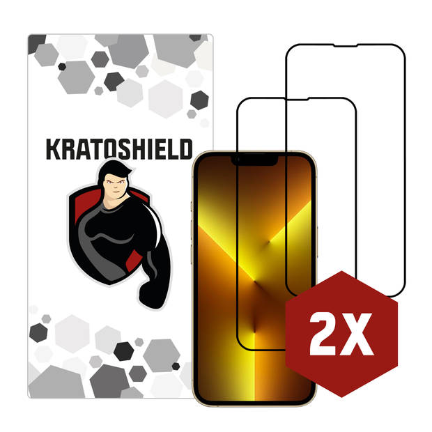 2-pack Kratoshield iPhone 13 Pro Screenprotector - Full cover