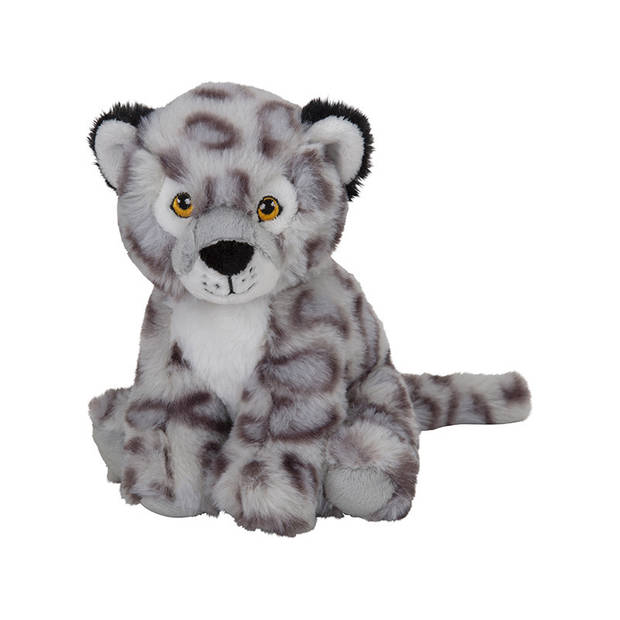 Pluche dieren knuffels Sneeuwluipaard van 16 cm - Knuffeldier