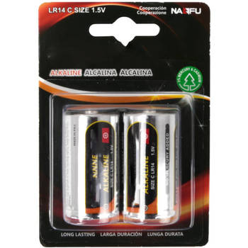 Batterij - Aigi Vino - LR14/C - 1.5V - Alkaline Batterijen - 2 Stuks
