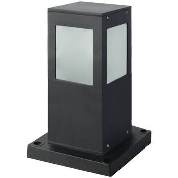 LED Tuinverlichting - Staande Buitenlamp - Kavy 3 - E27 Fitting - Vierkant - Aluminium - Philips - CorePro LEDbulb 827
