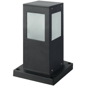 LED Tuinverlichting - Staande Buitenlamp - Kavy 3 - E27 Fitting - Vierkant - Aluminium - Philips - CorePro Lustre 827
