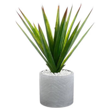 Atmosphera Aloe Vera Kunstplant - in keramische pot - 47 cm - Kunstplanten