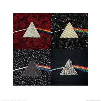 Kunstdruk Pink Floyd Dark Side of the Moon Collections 40x40cm