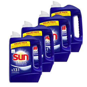 Sun Vaatwaspoeder Classic - Regular - Verwijdert de meest hardnekkige vlekken - 524 Vaatwasbeurten - Voordeelverpakking