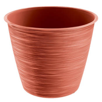 Prosperplast Plantenpot - kunststof - stone rood - D30 x H25 cm - Plantenpotten