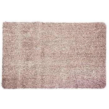 Deurmat/droogloopmat katoen/polyester super absorberend beige 70 x 45 cm rechthoekig - Deurmatten