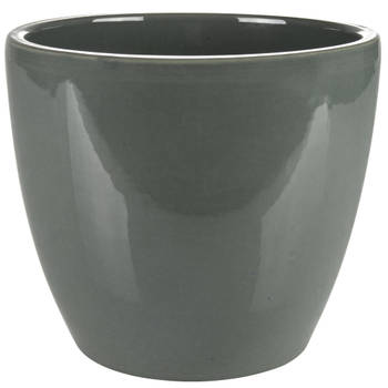 Ter Steege Bloempot - antraciet - Scandinavische look - 16 x 13 cm - Plantenpotten