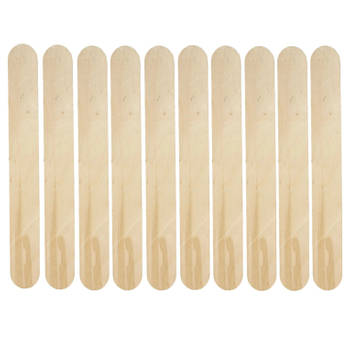 100x naturel hobby knutsel houtjes/ijslollie stokjes 20 x 2,5 cm - Houten knutselstokjes