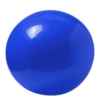 Opblaasbare strandbal extra groot plastic blauw 40 cm - Strandballen
