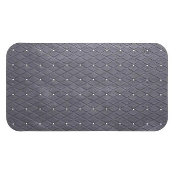 5Five Badmat - grijs - anti-slip - 70 x 35 cm - Badmatjes