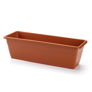 Plantenbak terra cotta rechthoekig 50 x 17 x 15 cm - Plantenbakken