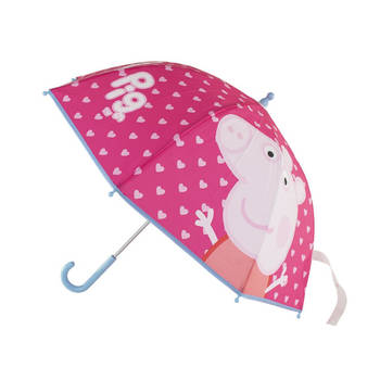 Kinder paraplu Peppa Pig roze 71 cm - Paraplu's