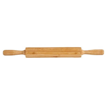 Bamboe houten deegroller 51 x 5 cm - Deegrollers