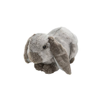 Pluche hangoor konijn grijs knuffel van 28 cm - Knuffel bosdieren