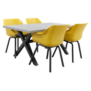 Hartman Sophie Element Yellow/Verona black 160 cm. tuinset - 5-delig