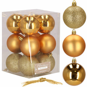 Kerstballen 12 Stuks 6 cm Goud