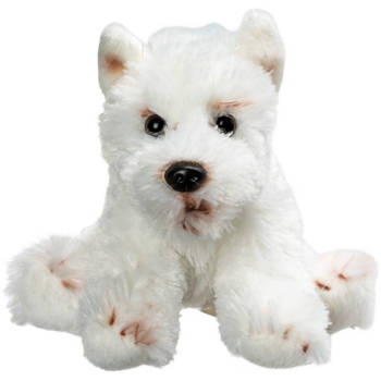 Pluche knuffel dieren West Highland Terrier hond 13 cm - Knuffel huisdieren