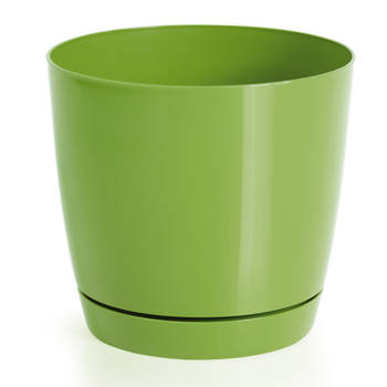 Prosperplast plantenpot/bloempot - kunststof - kiwi groen - D28 x H26 cm - Plantenpotten