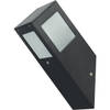 LED Tuinverlichting - Wandlamp Buiten - Kavy 1 - E27 Fitting - Vierkant - Aluminium - Philips - CorePro Lustre 827 P45