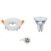 LED Spot Set - GU10 Fitting - Inbouw Rond - Mat Wit - Ø85mm - Philips - MASTER 927 36D VLE - 3.7W - Warm Wit 2200K-2700K