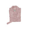 LINNICK Flanel Fleece Badjas Croco - rose - M