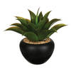 Atmosphera Aloe Vera kunstplant - in keramische pot - 37 cm - Kunstplanten