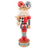 Clayre & Eef Beeld Harlekijn 38 cm Rood Blauw Polyresin Kerstdecoratie Rood Kerstdecoratie