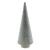 Clayre & Eef Beeld Kerstboom 33 cm Grijs Porselein Kerstdecoratie Grijs Kerstdecoratie