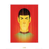 Kunstdruk Star Trek Beaming Spock 50th Anniversary 60x80cm