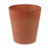 Plantenpot/bloempot in een natuursteen look Dia 27 cm en Hoogte 24 cm light terra cotta - Plantenpotten