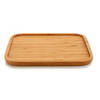 Bamboe houten broodplank/serveerplank vierkant 25 cm - Serveerplanken