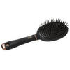 Haarborstel ovaal - zwart/rose - 25 cm - rubber/kunststof - Haarborstels