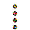 Seventies eighties disco thema hangende slinger 1 meter - Hangdecoratie