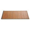 Badkamer vloermat anti-slip bamboe 50 x 80 cm met grijze rand - Badmatjes