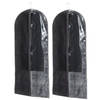 Set van 2x stuks kleding/beschermhoezen pp zwart 135 cm - Kledinghoezen
