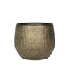 Steege Plantenpot - modern design - goudkleurig - 16 x 18 cm - Plantenpotten