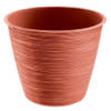 Prosperplast Bloempot - kunststof - rood - D15 x H12,5 cm - Plantenpotten