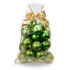 20x stuks kunststof kerstballen groen mix 6 cm in giftbag - Kerstbal