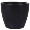 Steege Bloempot - zwart - Scandinavische look - keramiek - 18 x 16 cm - Plantenpotten