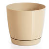 Prosperplast plantenpot - kunststof - goud - D15,5 x H14 cm - Plantenpotten