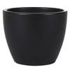 Ter Steege Bloempot - zwart - Scandinavisch - keramiek - 15 x 12 cm - Plantenpotten