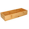 5Five Bestekbak/keuken organizer - 1-vaks - Tidy Smart - bamboe hout - 38 x 15 x 7 cm - Bestekbakken