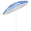 Blauwe tuin parasol met metalen frame 200 cm - Parasols