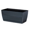 Prosperplast plantenpot - kunststof - antraciet - 40 x 19 x 18 cm - Plantenpotten