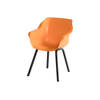 Hartman Sophie Element dining armstoel - Indian Orange - Alu poot