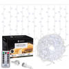 IJspegel Verlichting 12 m + 2.5 m Snoer Inclusief Afstandsbediening 300 LED Koel Wit Koppelbaar