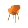 Hartman Sophie Studio dining armstoel - Indian Orange - Teak poot