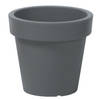 Prosperplast Bloempot - kunststof - steen grijs - D16 x H14,5 cm - Plantenpotten