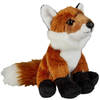 Pluche knuffel dieren Vos van 15 cm - Knuffel bosdieren