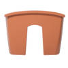 Prosperplast Plantenbak - railing - kunststof - 39 cm - terracotta - Plantenpotten